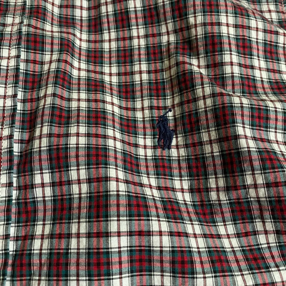 Ralph Lauren Kids Plaid Button Down Shirt - Red and White​ - Picture 2 of 3